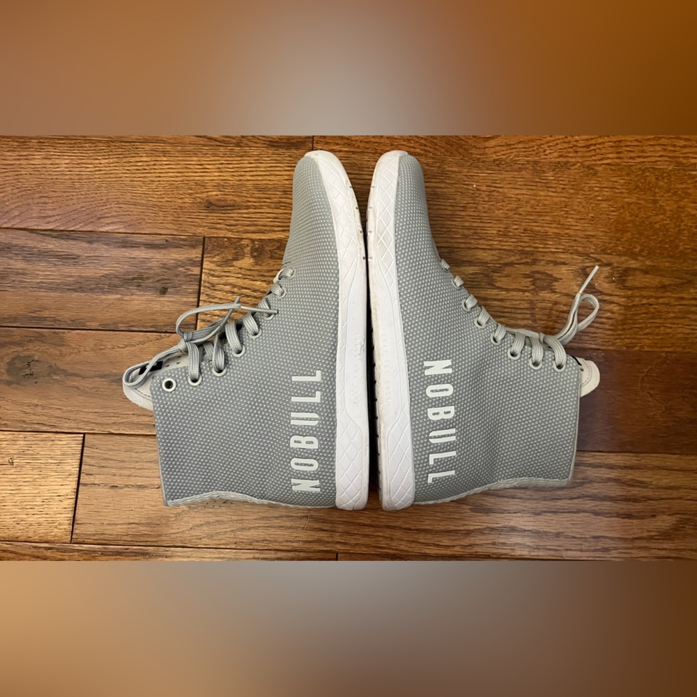 NOBULL Outwork Shoes Gray High Top Training Lifting Gym Sneakers Sz M 7.5 W 9 - Picture 2 of 9